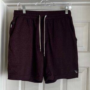 Vuori Men's Athletic Shorts in Deep Purple